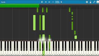 Leandro &amp; Leonardo - Piensa en mí | Piano Tutorial | Midi