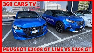 Peugeot e2008 GT line vs e208 GT - Blue - Walk-around