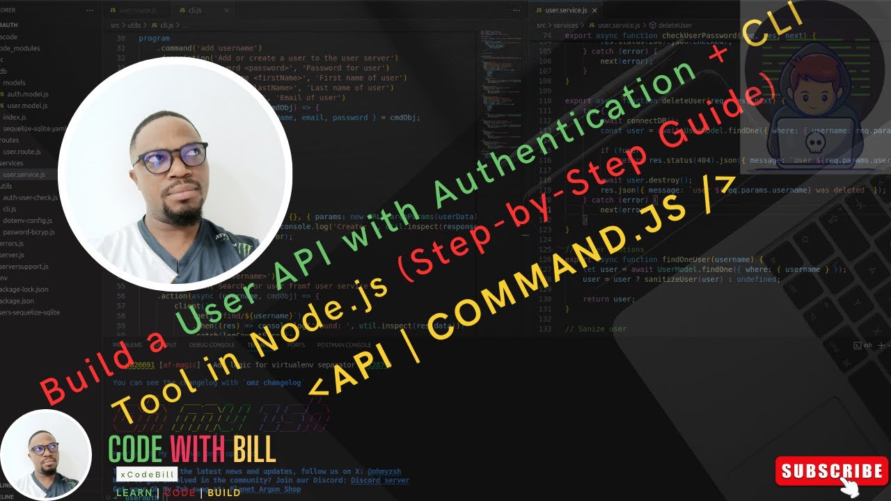Build a User API with Authentication + CLI Tool in Node.js (Step-by ...