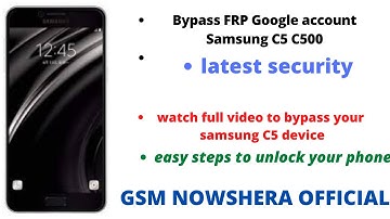 Samsung Galaxy C5 || Google Account Bypass Android 6.0 || Without PC,Otg