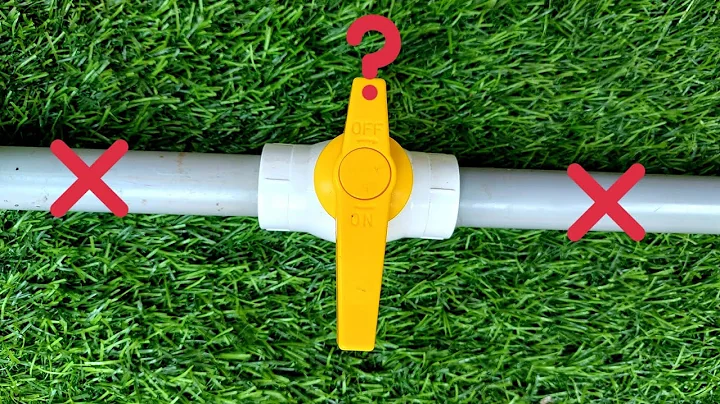 If you are not a plumber, you should watch this video! Tricks installing valves for pvc pipes