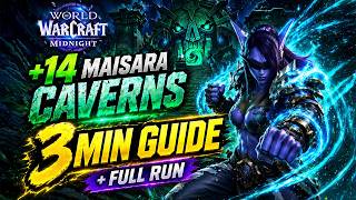 Maisara Caverns Dungeon Guide (Mythic Plus) in 3 Minutes + Full Run! | Season 1 WOW Midnight