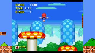 Super Mario Sonic mix, (Somari) the Adventurer; Act 1 (level 1)