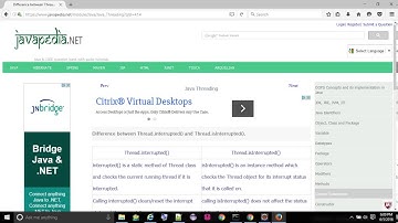 Difference between Thread.interrupted() and Thread.isInterrupted(). - javapedia.net