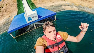 Australia&#39;s CRAZIEST Water Slide at Perth Aqua Park