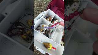 Going through my tackle box!#tacklebox #lures