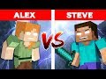 Minecraft - HEROBRINE vs ALEXBRINE / Alex vs Steve Part 5