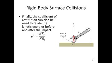 15.4 Rigid Body Surface Collisions - Video Lecture - JPM