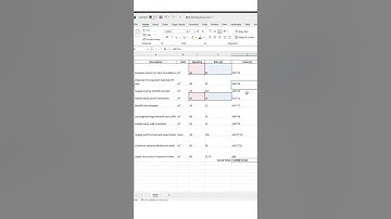 Excel Hacks for Quantity Surveyors - Show Formulas