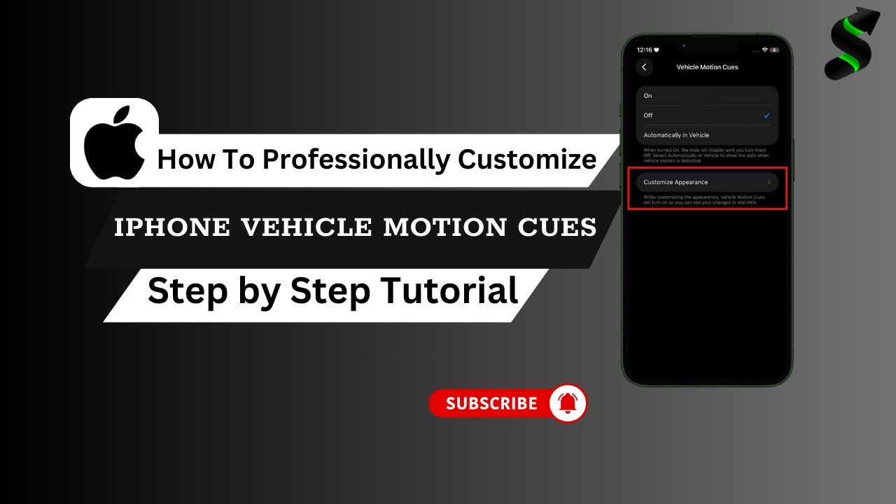 How to Customize Vehicle Motion Cues on iPhone (Motion Sickness Fix!)
