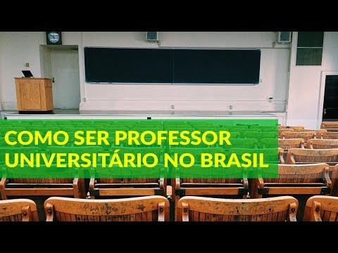 Vídeo: Como Se Tornar Um Professor Em Uma Universidade