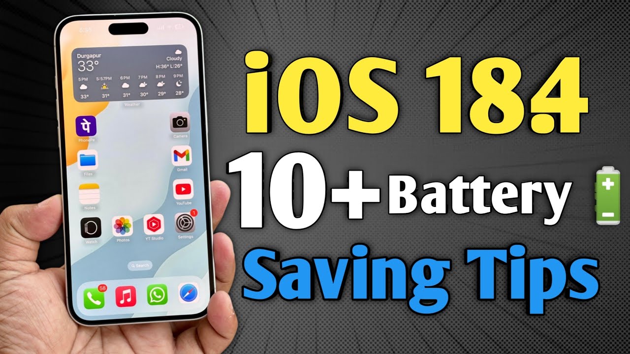 iOS 18.4 - 10+ Settings to improve battery in iPhone - YouTube
