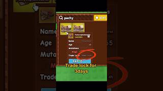 How to Unlock a Trade-Locked Pet | Grow A Garden 🔓 #shorts #roblox  #growagarden