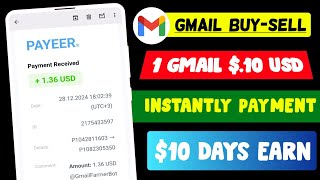 1.36 Usd Proof Gmail Selling .10 Usd Unlimited Gmail Create Unlimited Earnings Trust %100