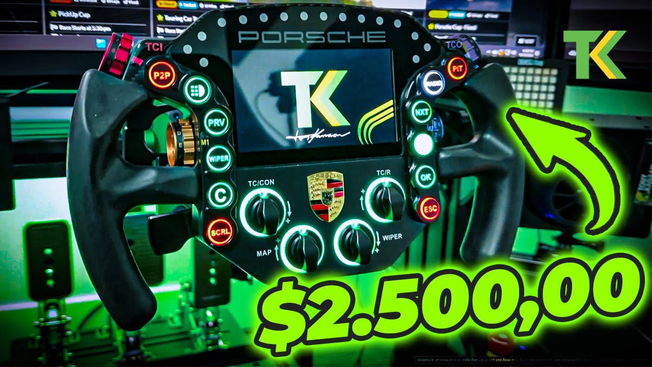 Testei o volante do PORSCHE 911 RSR feito pela GRID by Sim Lab | #review