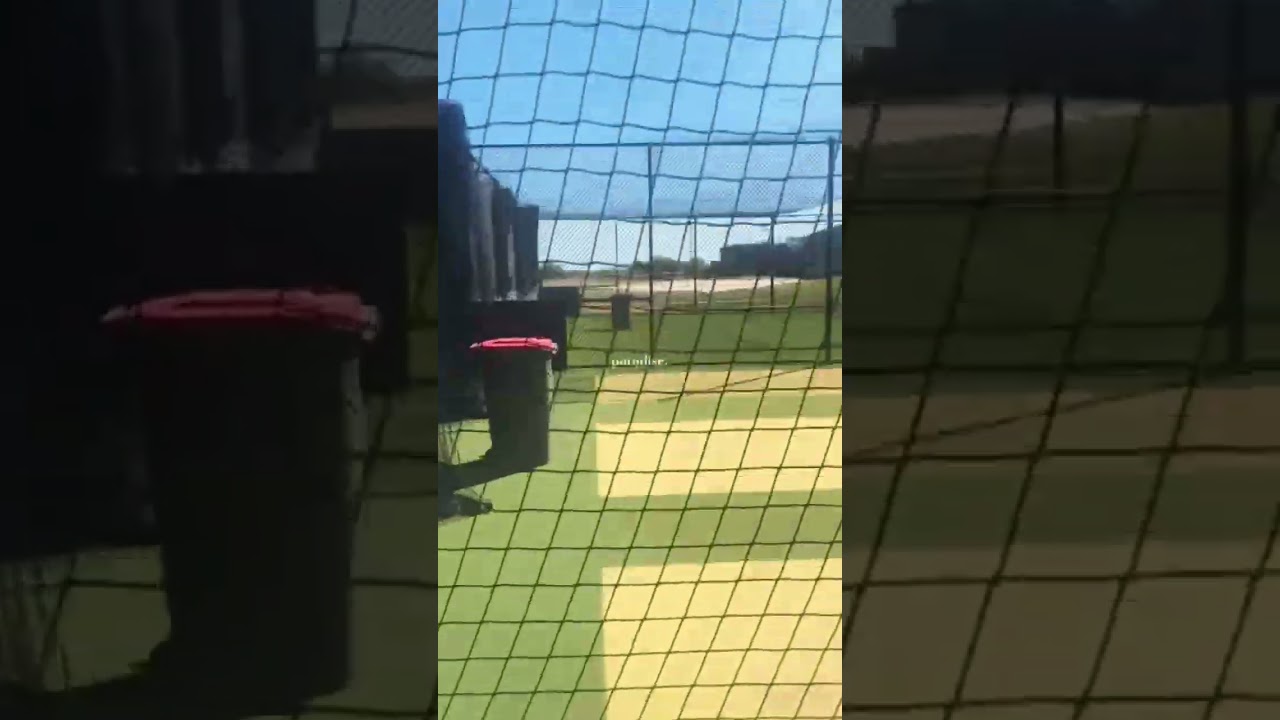 Another day in paradise, also known as the cricket nets 🏏