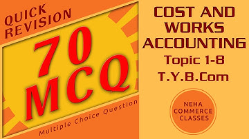 Cost & Works Accounting 70 MCQ