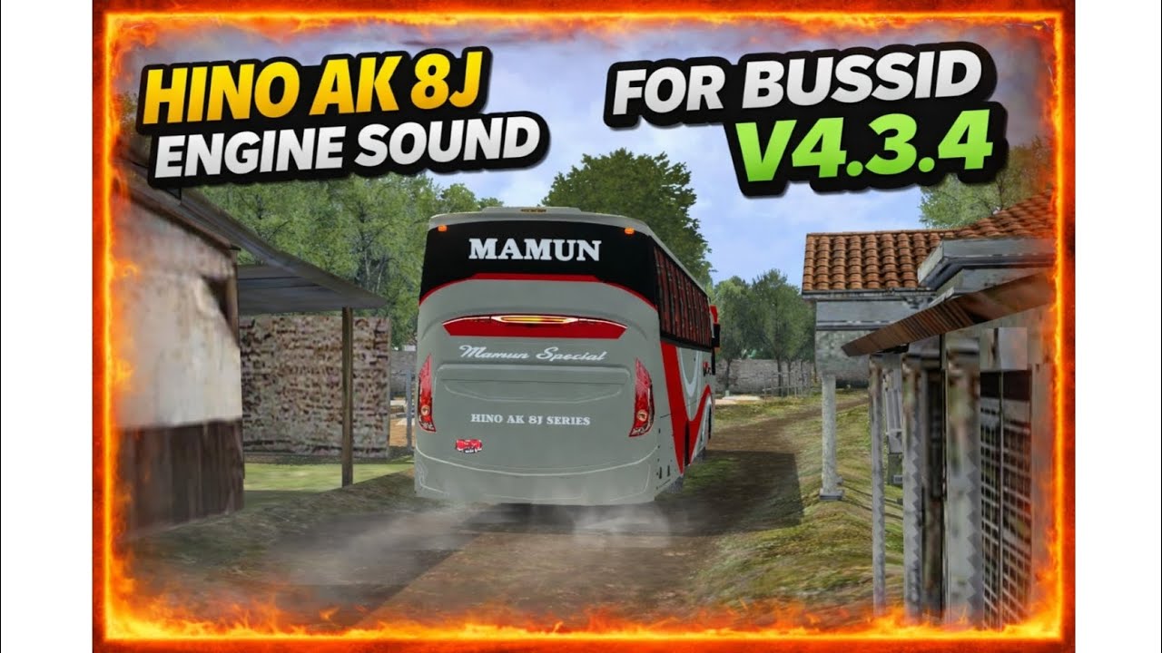 ✅FINALLY RELEASE ! || HINO AK 8J ENGINE SOUND || BUSSID V4.3.4 || DOWNLOAD NOW📥