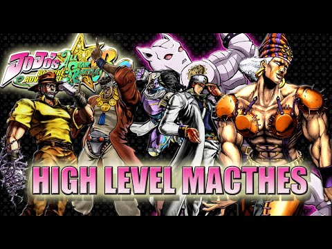Jojos Bizarre Adventure All Star Battle R :High Level Matches (Old Joseph, Avdol, Jotaro, Esidesi)