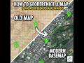 How can georefrence a map using a georenfrenced map in Arcgis/Arcmap(Relative Georefrencing)