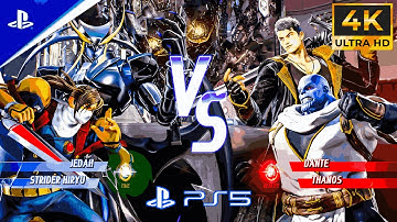 Marvel vs Capcom Infinite | Jedah & Strider Hiryu vs Dante & Thanos | PS5 Gameplay 4K #marvel