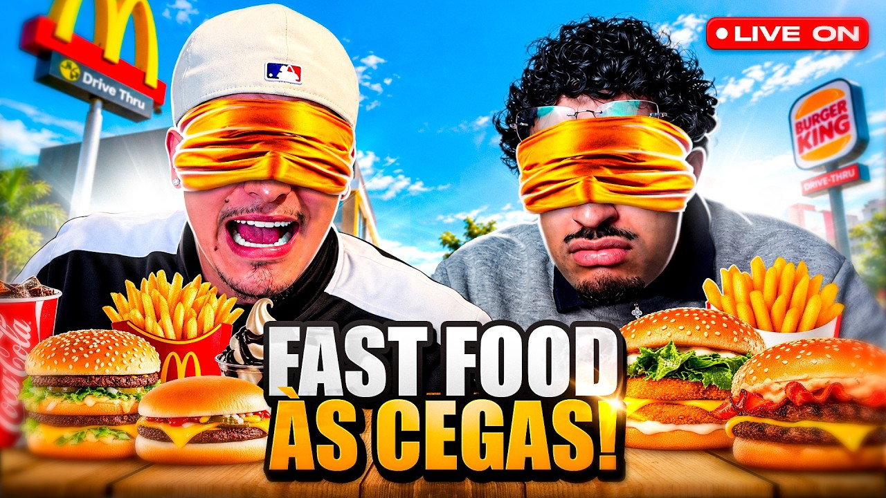 🟡 PROVANDO COMIDA ÀS CEGAS ft. CRIAL