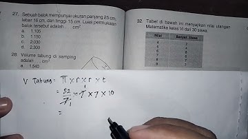 Cara menghitung volume tabung