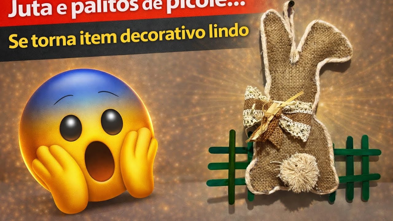 Juta e palitos: simples, criativo e sustentável 