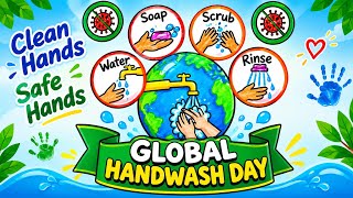 Global Handwashing Day Drawing|Handwashing Day Drawing|Handwashing Day Poster|Global Handwashing Day