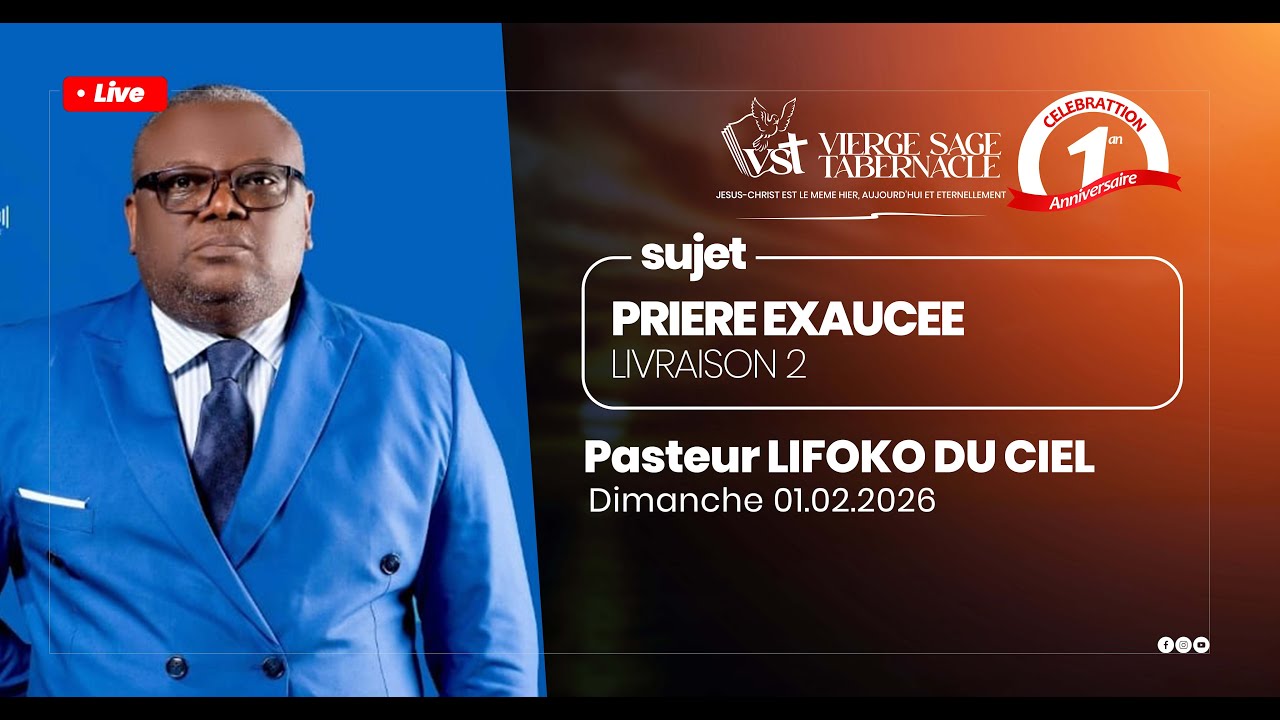 PREMIER ANNIVERSAIRE DE VIERGE SAGE TABERNACLE / DIM. 01.02.2026