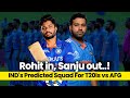 Rohit Sharma, Virat Kohli in, Sanju Samson in: IND’s Predicted Squad For T20Is Vs AFG