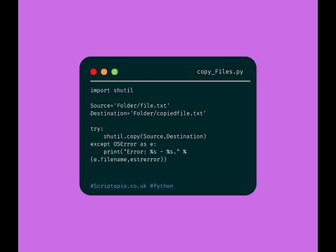 Python shutil - Copy files