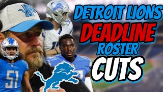 Detroit Lions trim 19 more by DEADLINE, Tavai is DONE, BOTH kickers RELEASED
