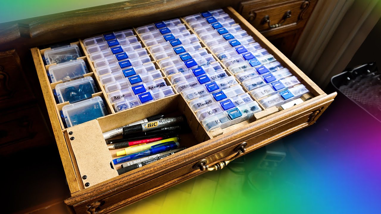 DIY Storage Box for Electronic Components 