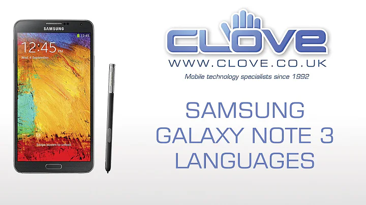Samsung Galaxy Note 3 Languages