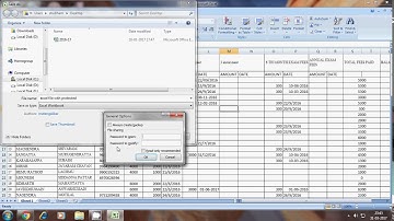 How to Protect an Excel File with password for Opening Excel 2007 or 2010 HD, 1280x720