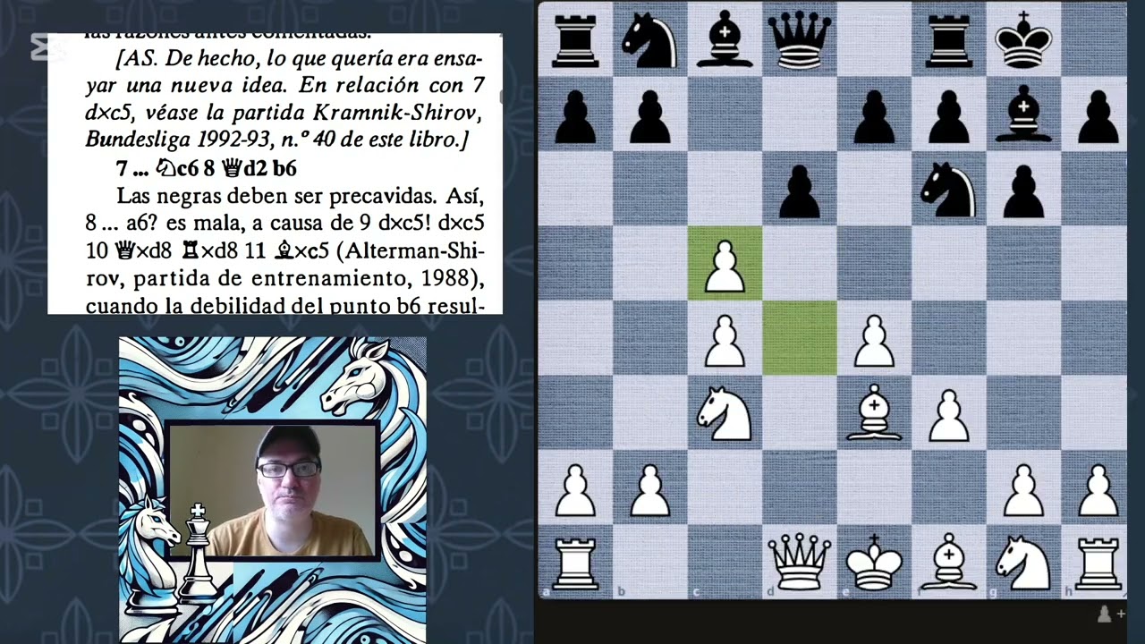 Día 6 Desafío de leer una partida de ajedrez comentada por día