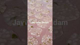 Javvarisi vadam | vadam vathal variety | sabudana | sabbaki sandige | vadam #shorts