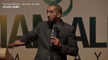 Miracle of Ayat ul Kursi Linguistic Miracle by nouman ali khan