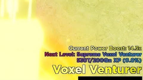 VOXEL VENTURER RANK ACHIEVED (Voxel Venture)