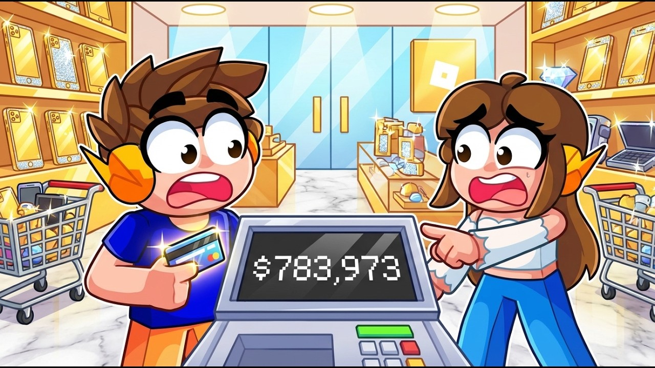 Gastei R$783,973 em uma LOJA DE CELULARES no Roblox…