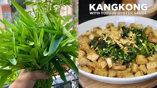 Nag Harvest ng Kangkong | Stir Fry Kangkong ( Water Spinach ) with Tofu