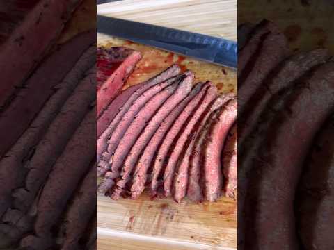 Marinated Flank Steak Slicing