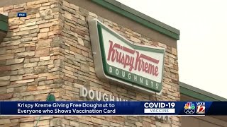 Famous Krispy Kreme will give you a free donut every day in 2021 when you show your COVID-19 vaccine card Profile