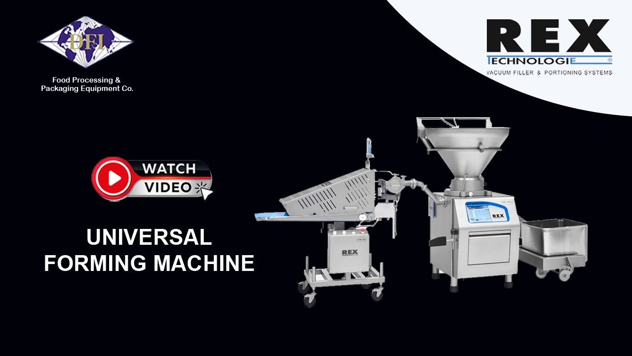 REX Universal Forming Machine: Vacuum Filler and Forming Machine - YouTube