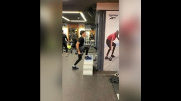 Single leg step up dumbbell