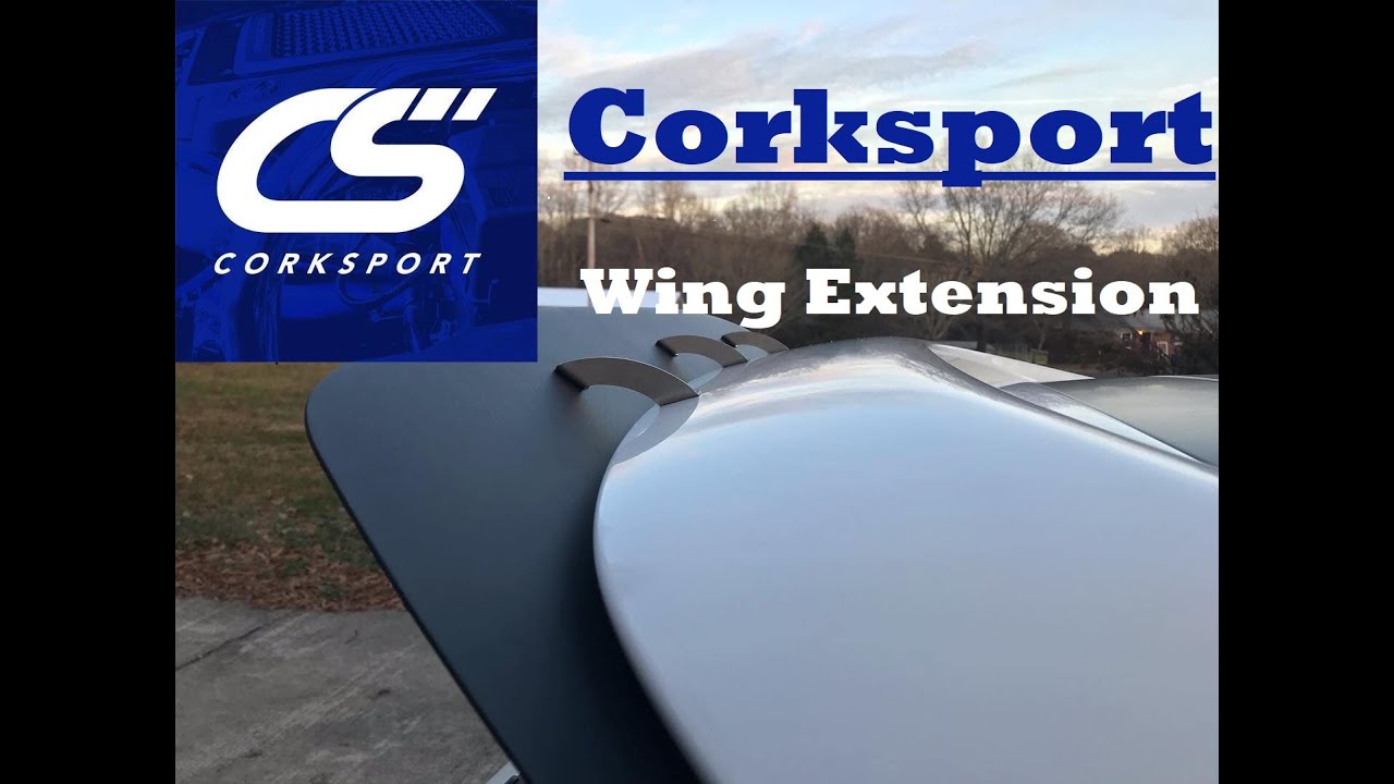 Installing my Corksport Wing Extension YouTube