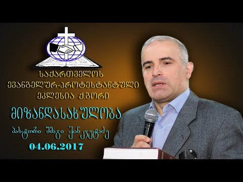 მიზანდასახულობა - შმაგი ჭანკვეტაძე - 04.06.2017