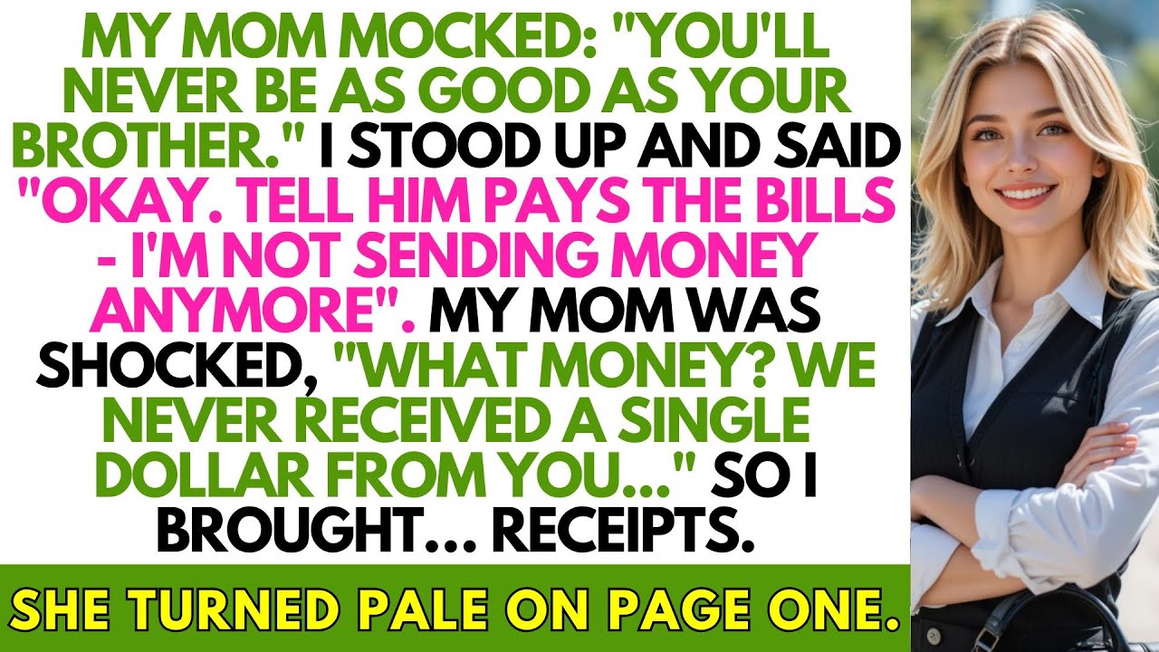 My Mom Mocked I’d Never Be as Good as My Brother — Then I Showed the Receipts