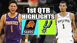 San Antonio Spurs vs Phoenix Suns 1st QTR GAME HIGHLIGHTS | March 23 | 2024 NBA Season